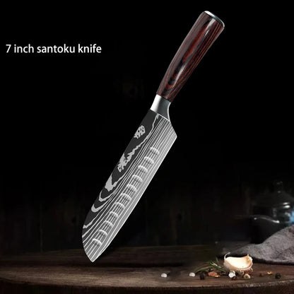 1-10PCS Chef Knife Set