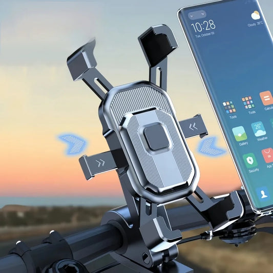 Bike Phone Holder Cellphone Handlebar Mount Universal Non-slip Bicycle phone Stand Shockproof Bracket GPS Motorcycle Support