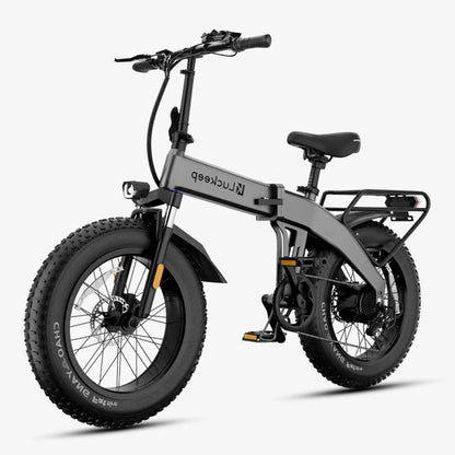 Luckeep X1 LIte Fold Electric Bike 1400W Peak Motor 48V15AH Removable Battery E Bike 20 Inch Fat Tire Commuter Electric Bicycle