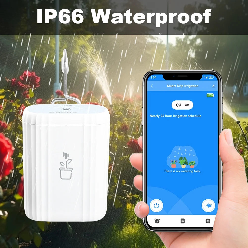 Manhot Tuya WiFi Smart Garden Irrigation Controller