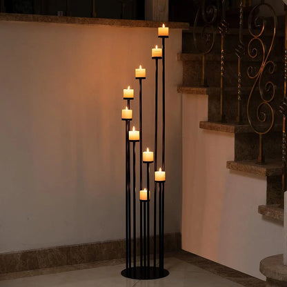 9 Arms Pillar Tapper Candle Holders