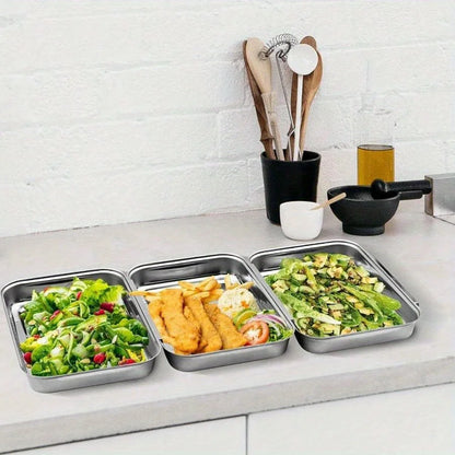 Breading Trays Set Of 3 Dredging Trays