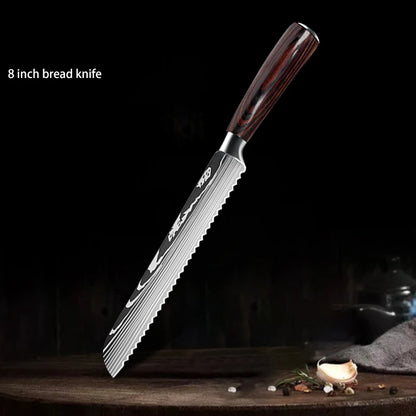 1-10PCS Chef Knife Set