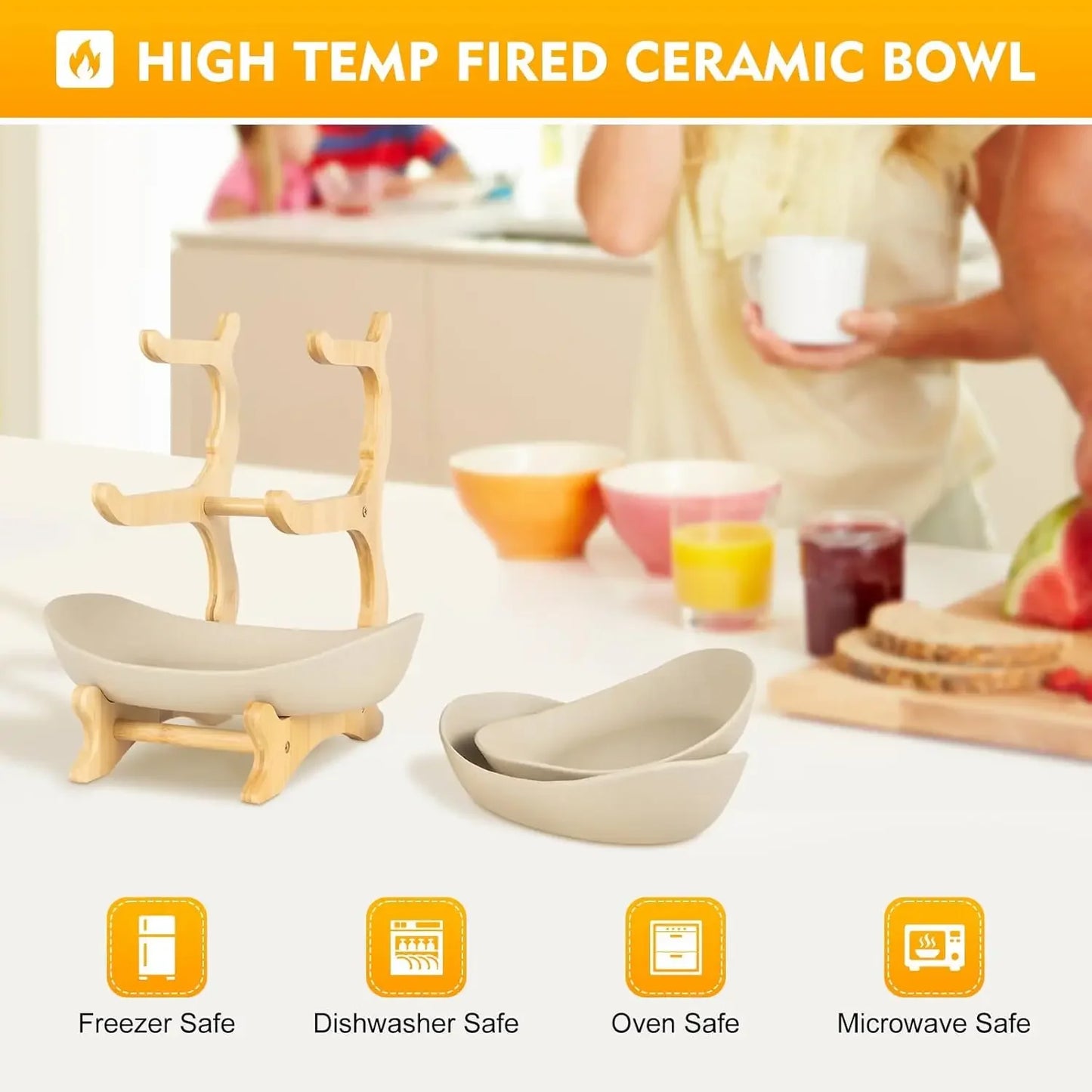 3 Tier Ceramic Fruit Basket