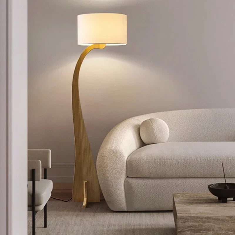 Modern Wooden Floor Lamp