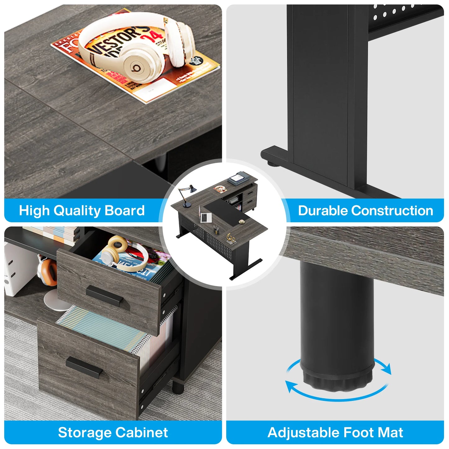 Tribesigns 63 Inch Executive Desk