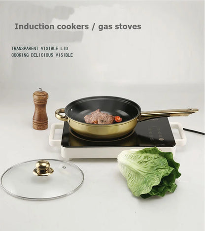 12PCS Red Stainless Steel Cookware