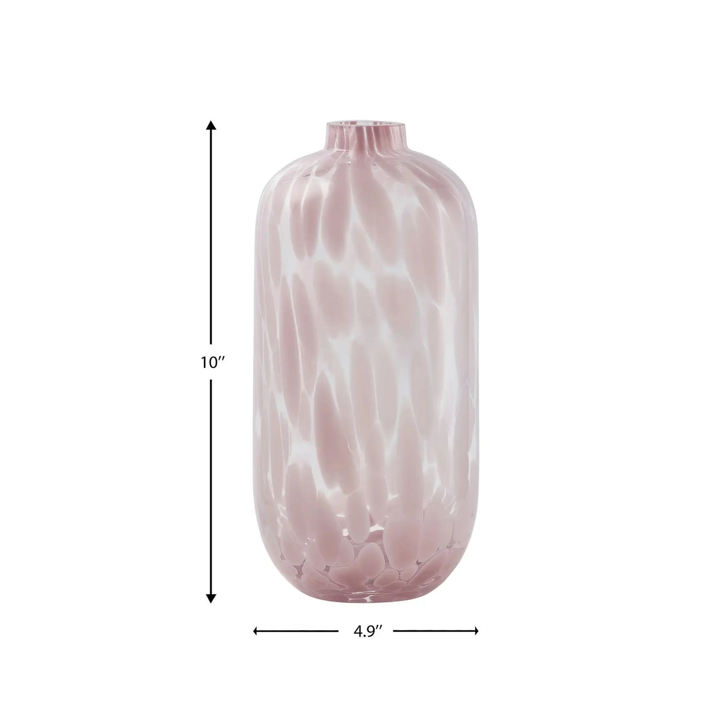 Blush Pink Glass Vase