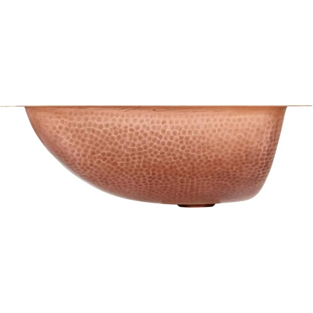 Hammered Copper Undermount Bathroom Sink