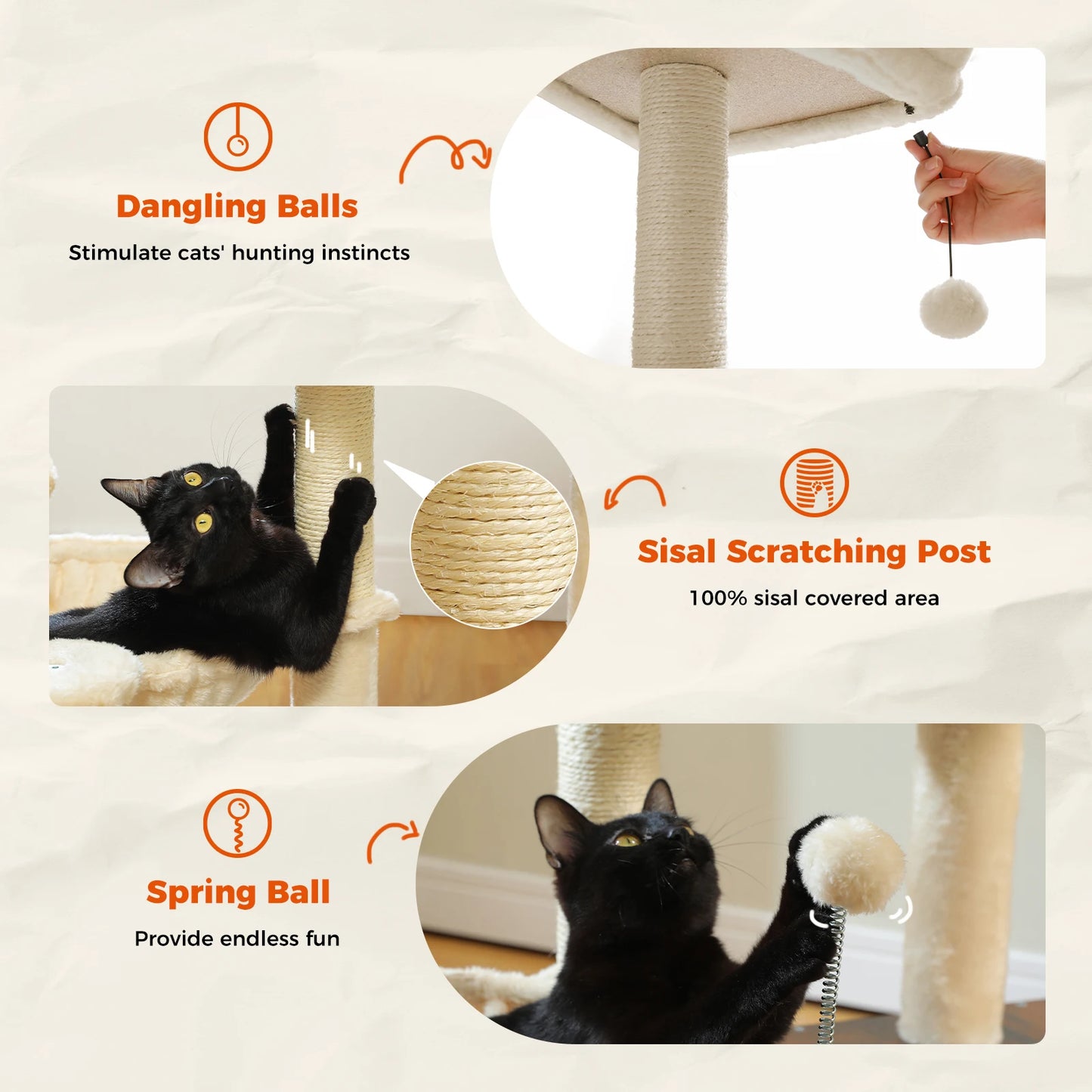 Modern Cat Tree for Indoor Cats