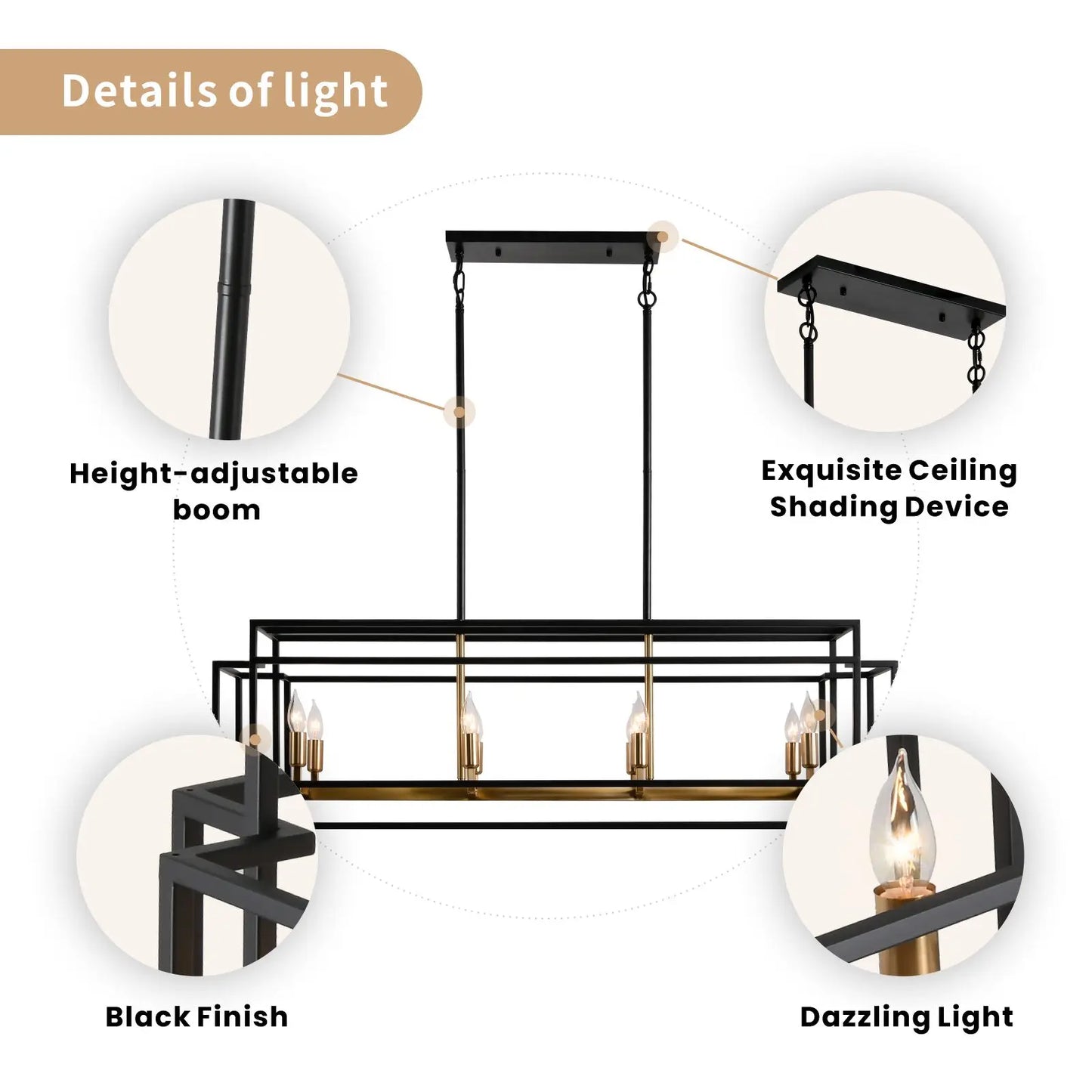 Retro Industrial Chandelier