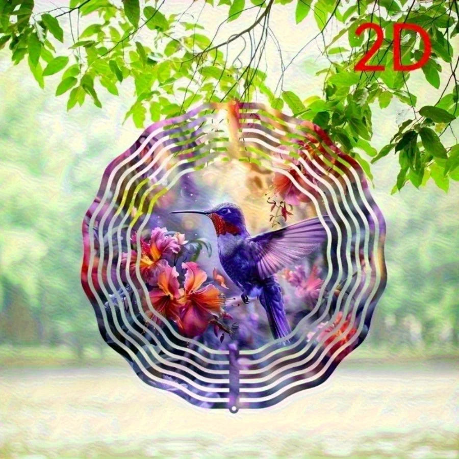 Acrylic Hummingbird Wind Chime