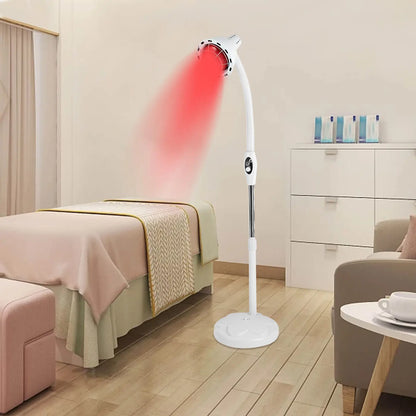 275W IR Infrared Red Heat Therapy Lamp, Pain Relief Light with Floor Stand