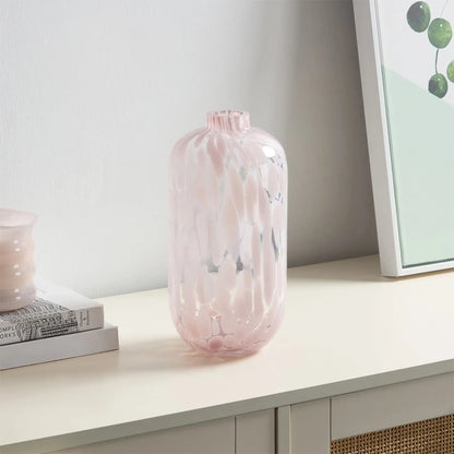 Blush Pink Glass Vase