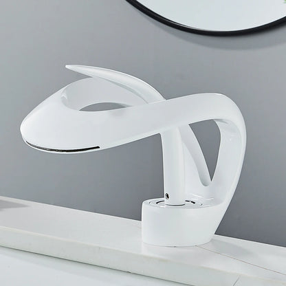 Modern Style Deck Mounted Brass Waterfall Faucet